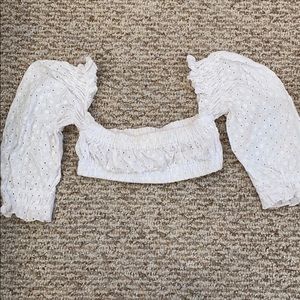 ARE YOU AM I Sappha Eyelet Top Small